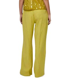 Renea wide leg dames broek geel