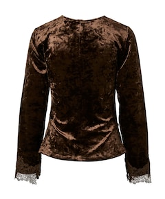 Dames top bruin