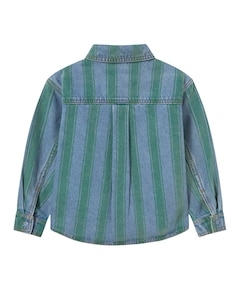 Jongens overhemd lange mouw blauw