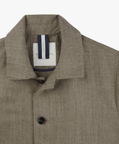 Heren overshirt bruin