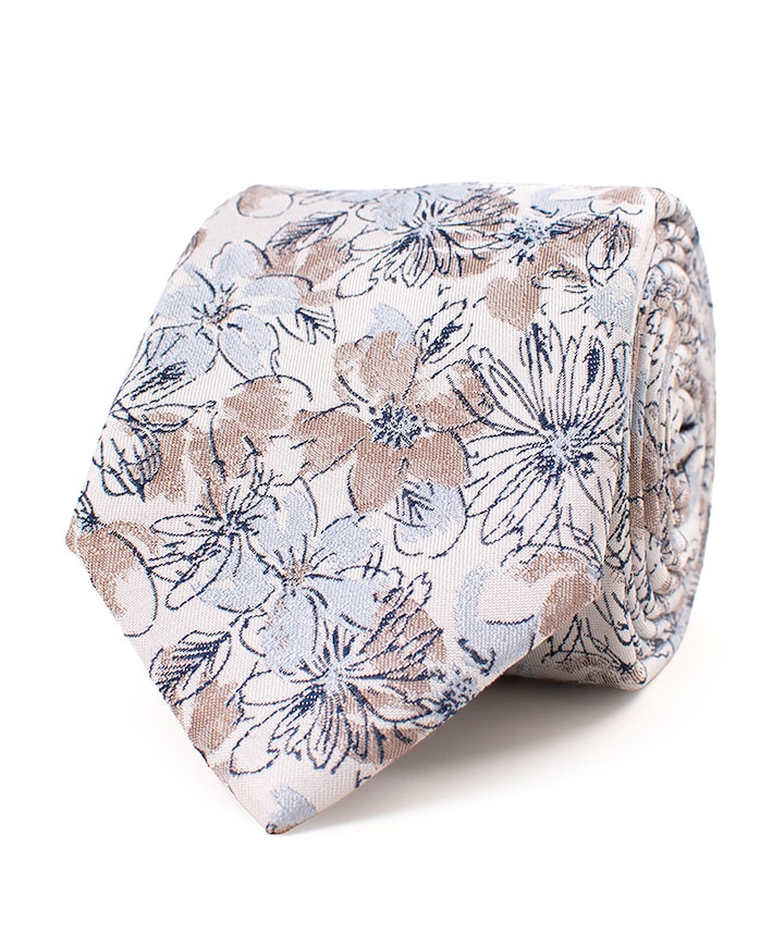 Heren stropdas beige