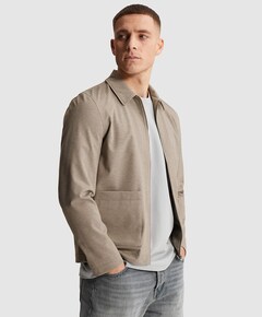 Heren overshirt grijs