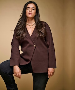 Dames vest bruin