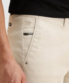 V65 DOBBY STRETCH PAKKET SH heren korte broek wit