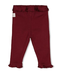 Legging pointelle rib meisjes broek bordeaux