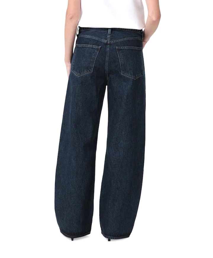 Low curve jeans blauw