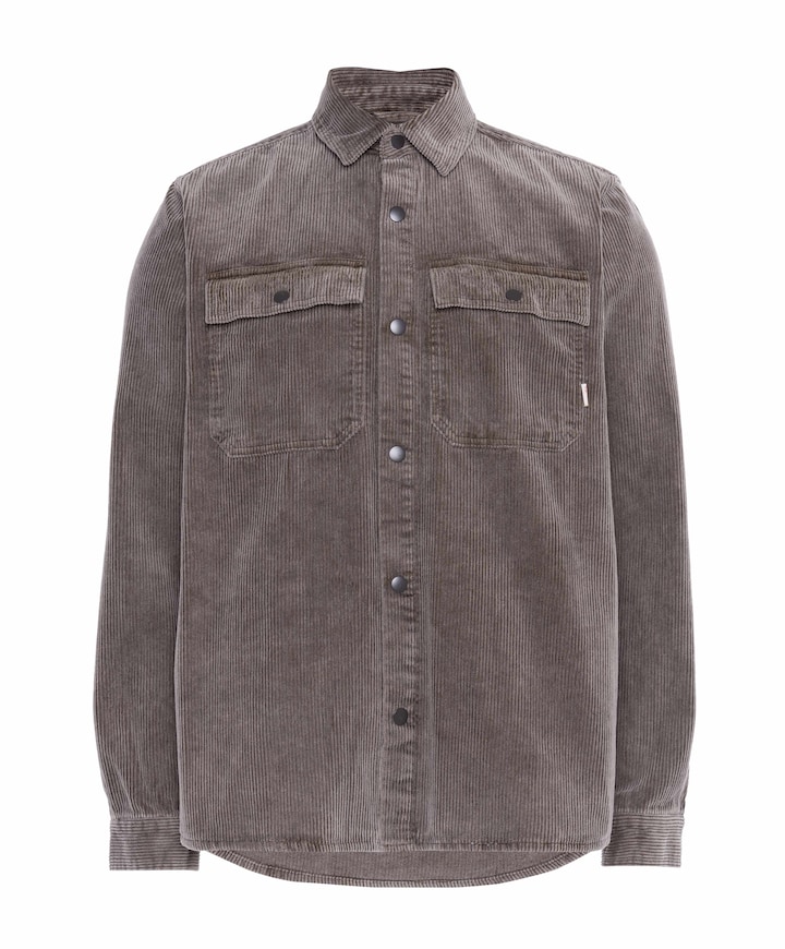 Heren overshirt bruin