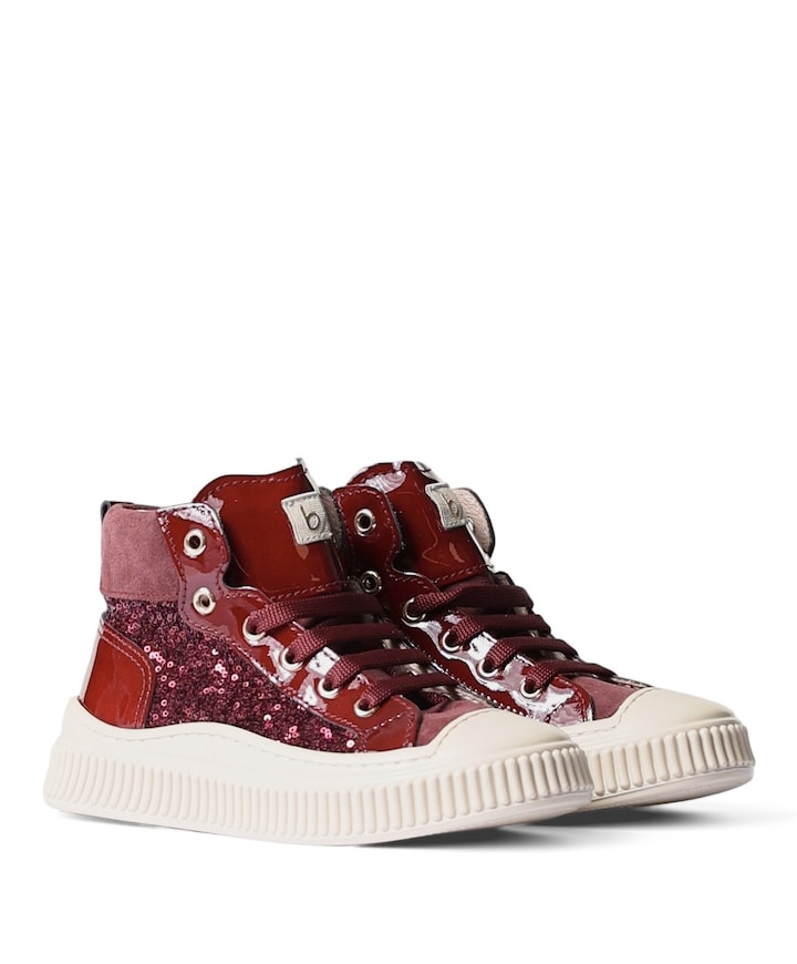 meisjes veterschoenen bordeaux