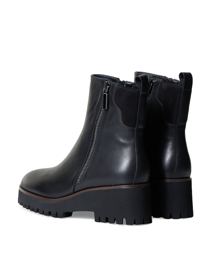 Cassandra dames enkellaarzen zwart