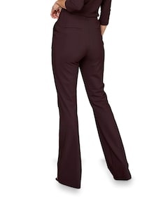 Flair LONG bonded trousers dames broek bruin