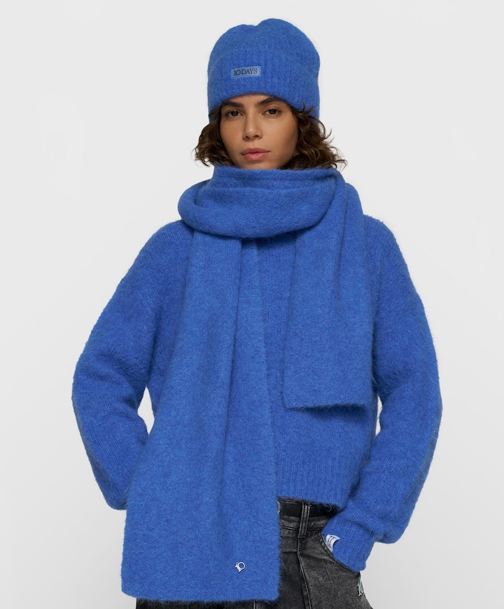 Dames sjaal blauw