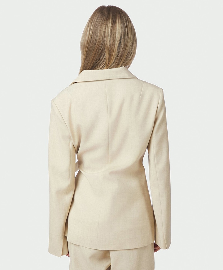 Dames blazer beige