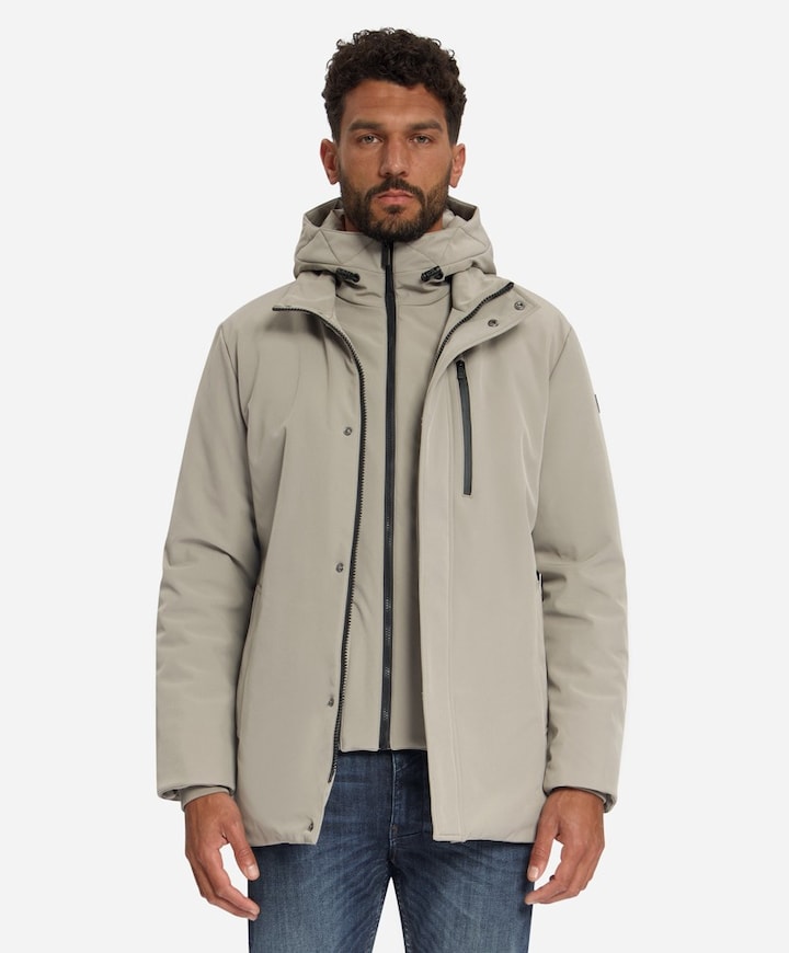 Heren jas beige