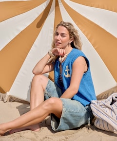 Bree dames jorts blauw