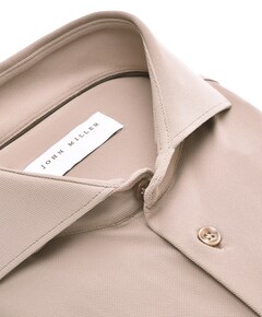 Heren overhemd lange mouw bruin