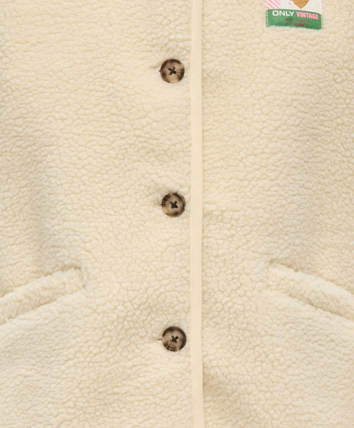 Meisjes gilet ecru