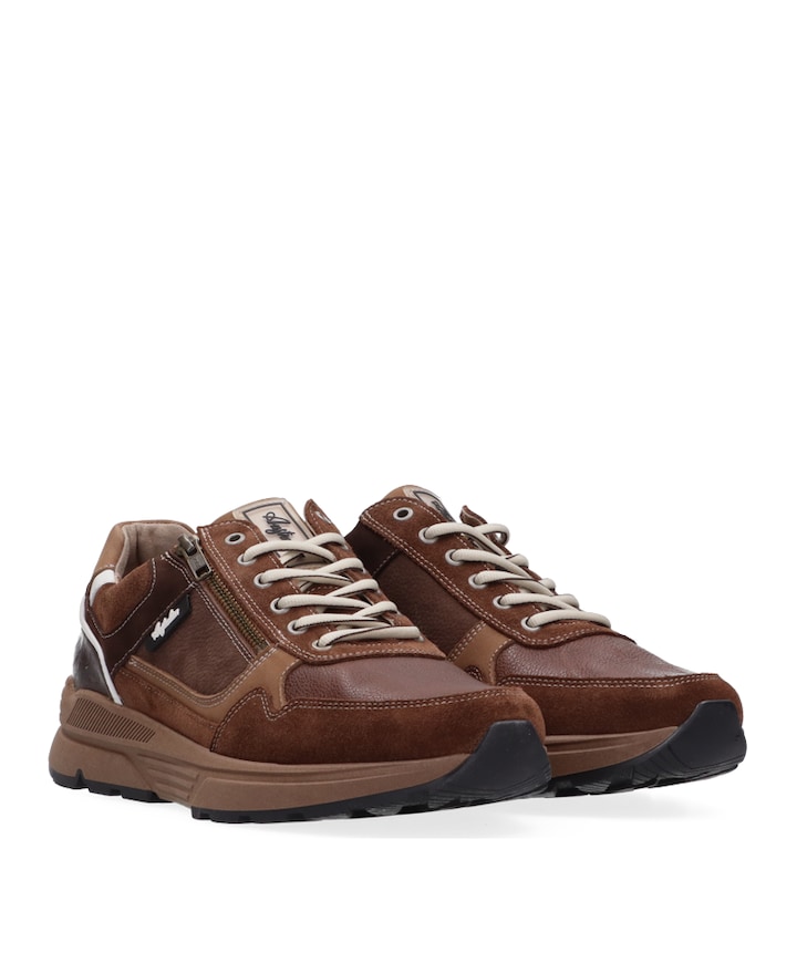 Connery heren sneakers bruin