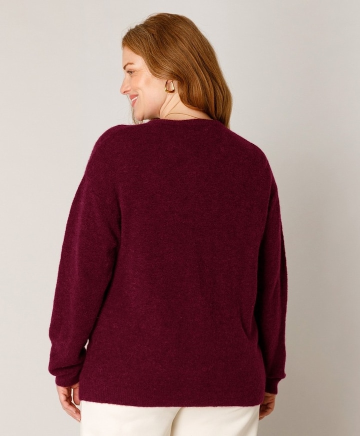Dames vest bordeaux