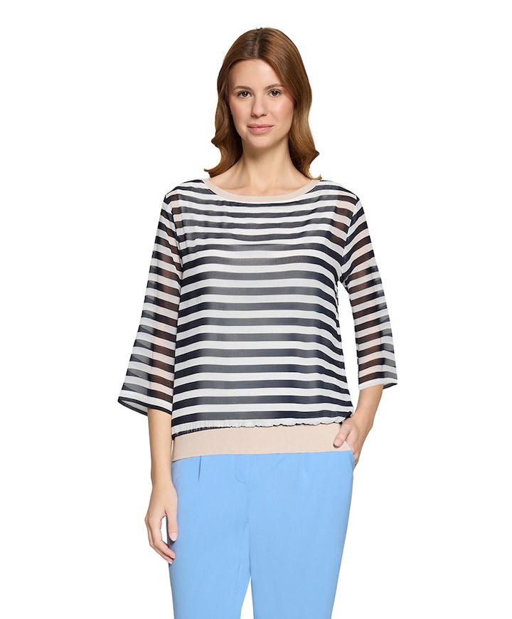 Dames longsleeve blauw