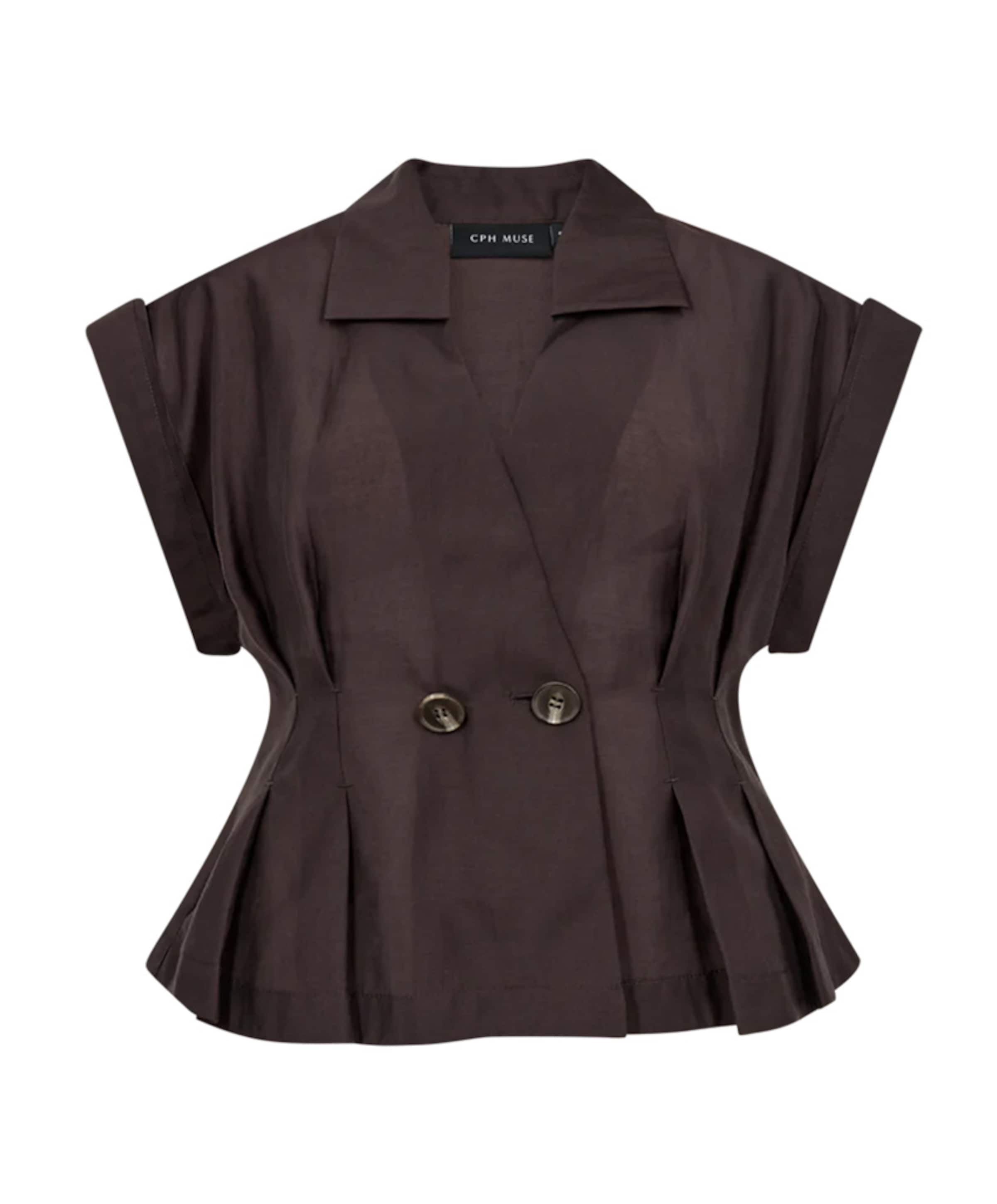 Dames blouse bruin