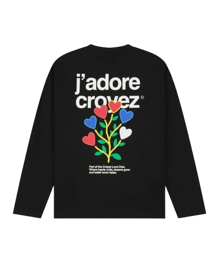 Heren longsleeve zwart