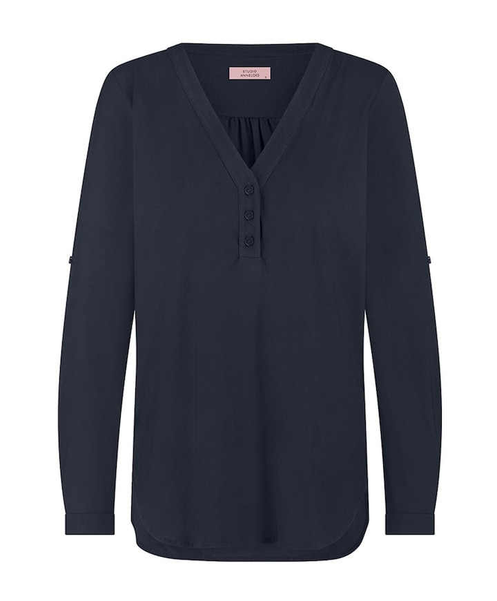Dames blouse blauw