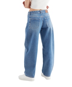 mid waist balloon jeans dames jeans beige