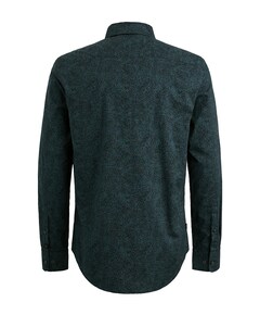 Heren overhemd lange mouw blauw