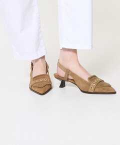 Lea Katie dames slingbacks bruin