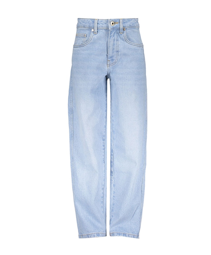 Skater barrel leg meisjes jeans blauw