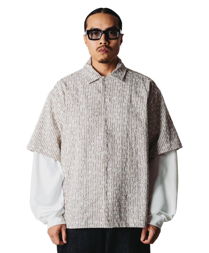 Heren overshirt ecru