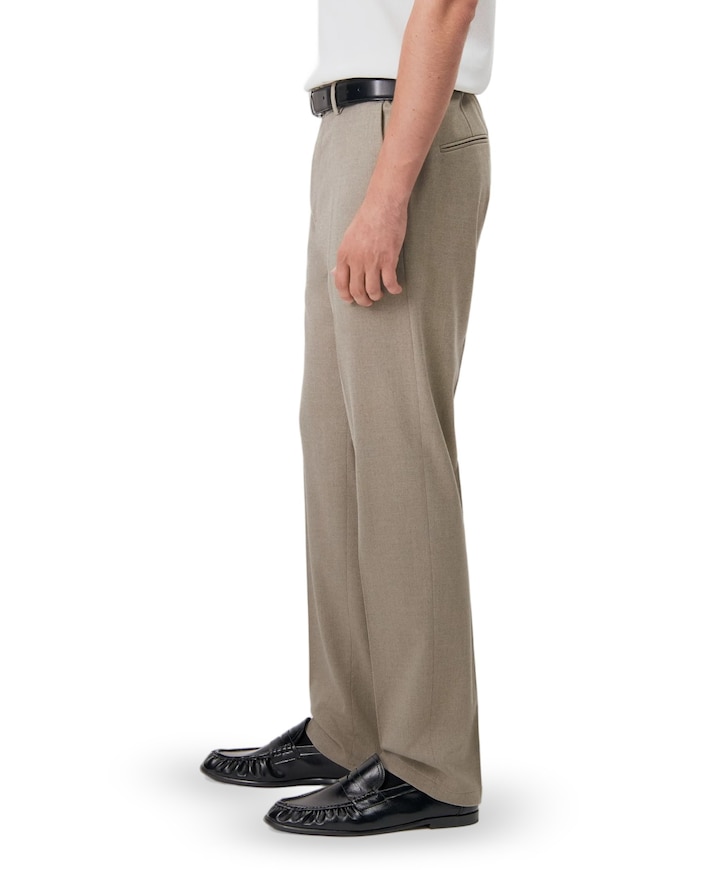 AJEND_RGLR heren pantalon beige