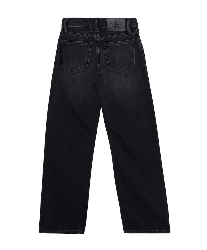 HR WIDE LEG DENIM BLACK meisjes jeans grijs