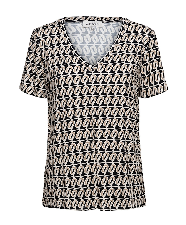 Dames T-shirt beige