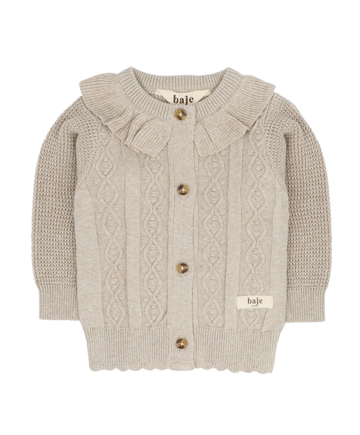 Meisjes vest beige