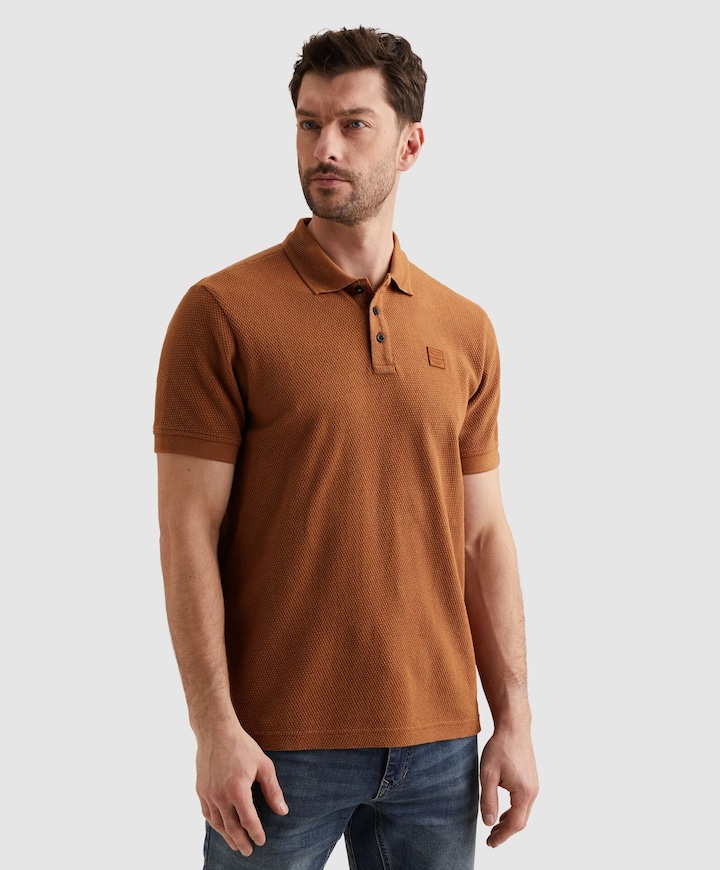 Heren polo oranje