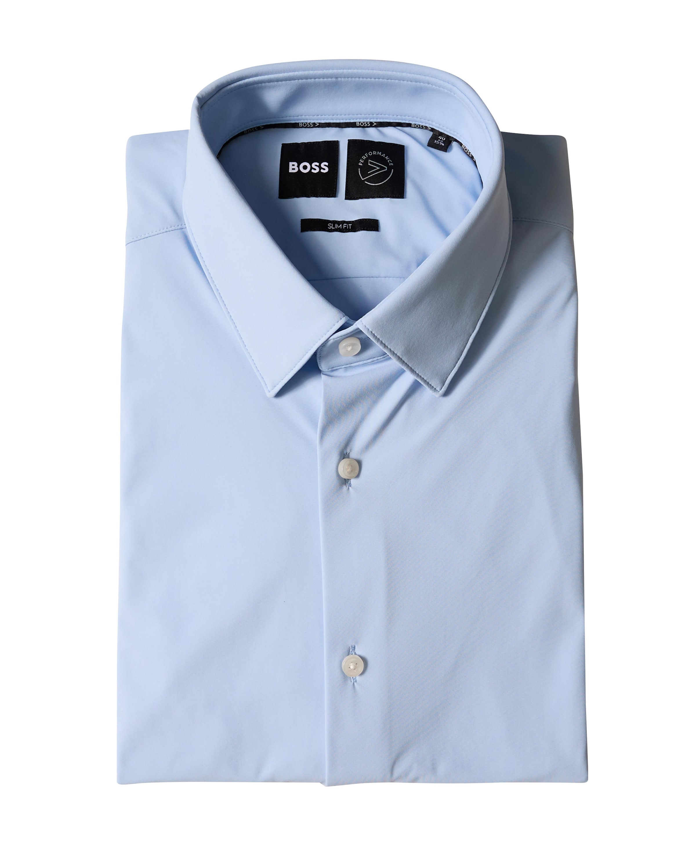 Heren overhemd lange mouw blauw