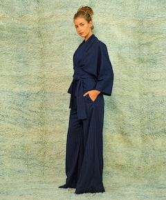 Dames blouse blauw