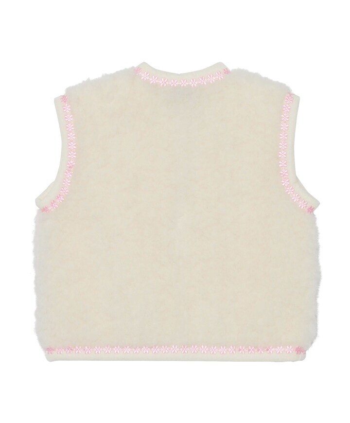 Meisjes gilet wit