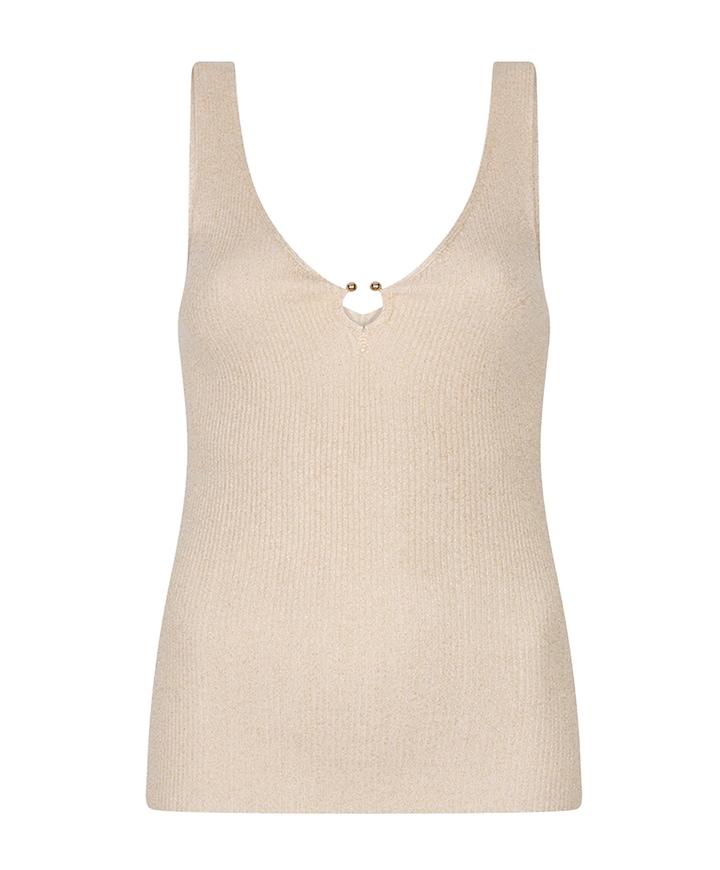 Dames top beige