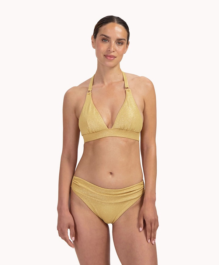 Dames bikinitop goud