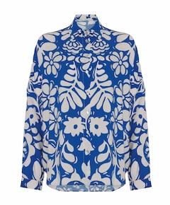 Dames blouse blauw