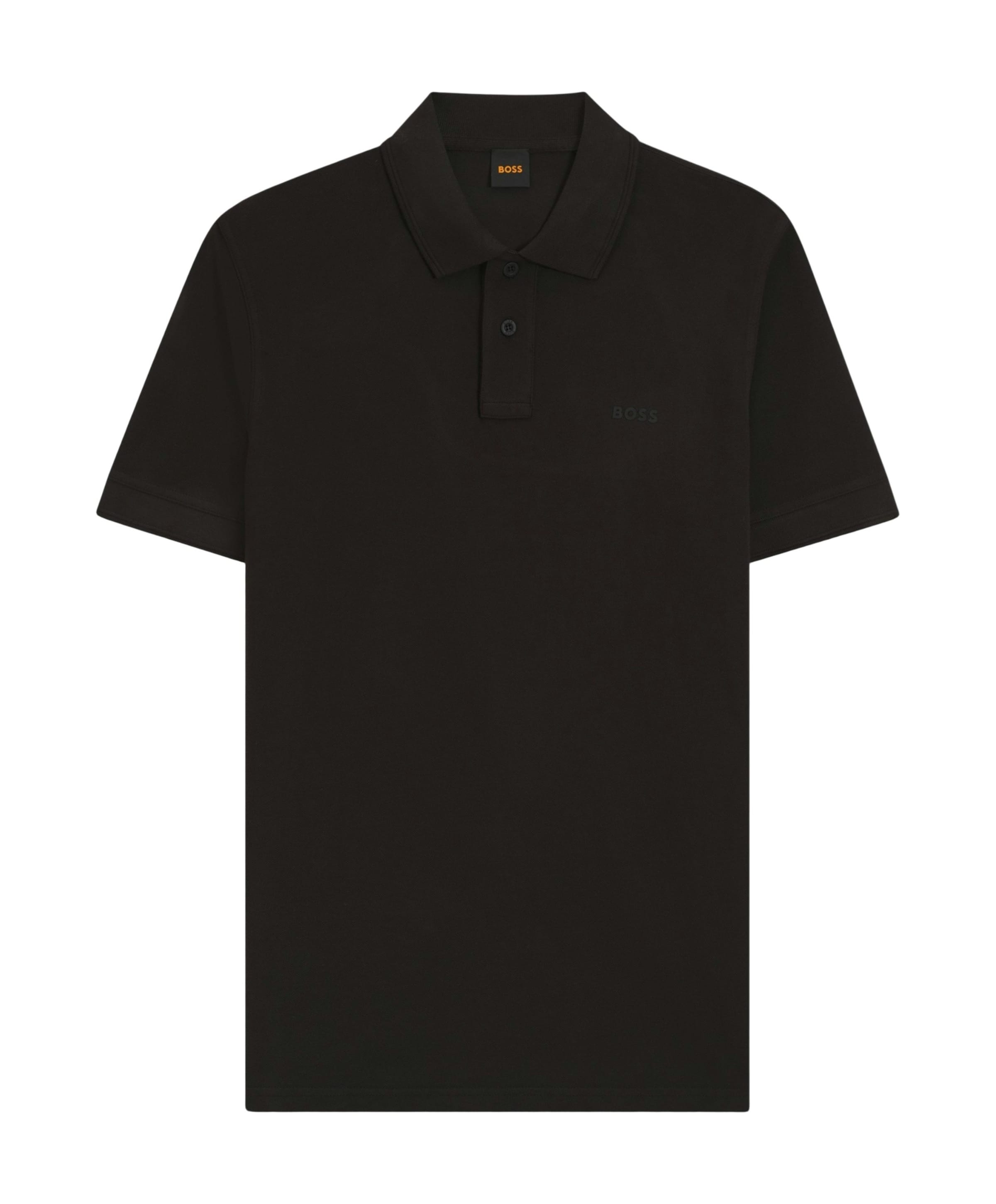 Heren polo zwart