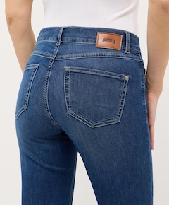 LENI FLARED POCKET dames jeans blauw