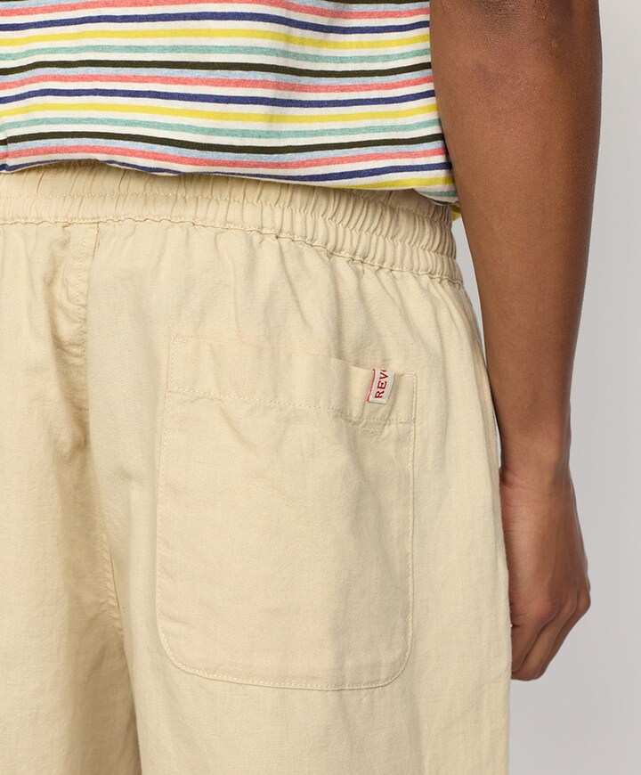 Linen shorts heren korte broek ecru