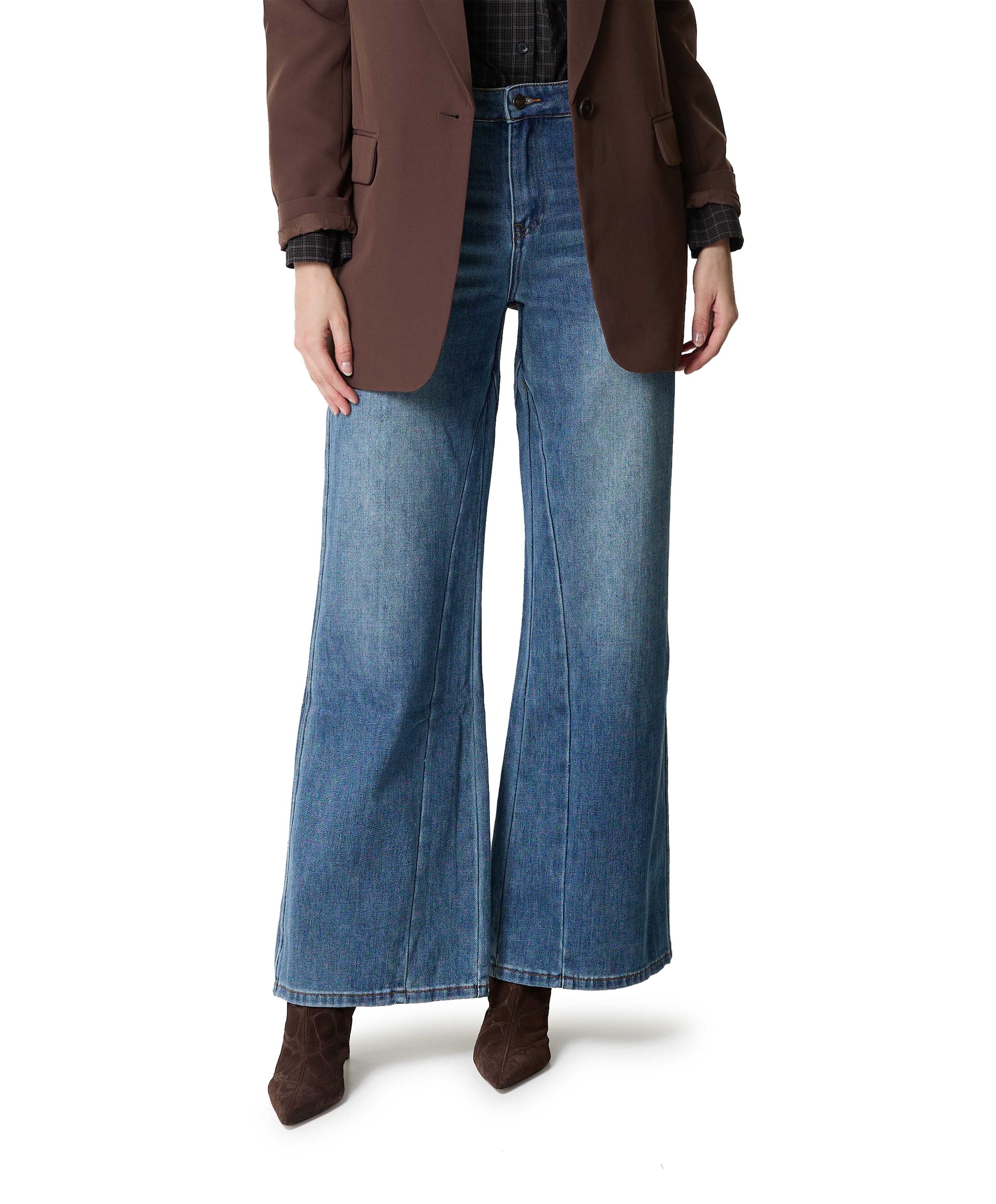 Flair panels dames jeans blauw