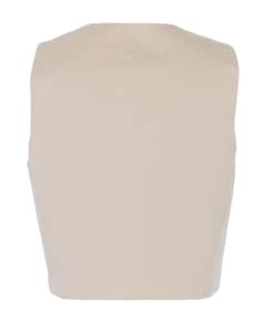 Dames gilet beige