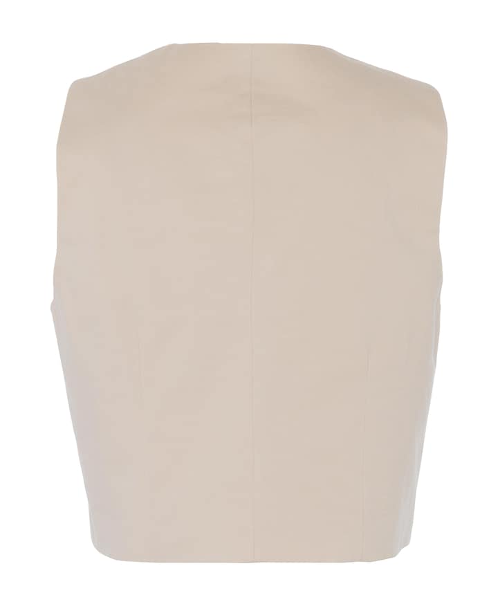 Dames gilet beige