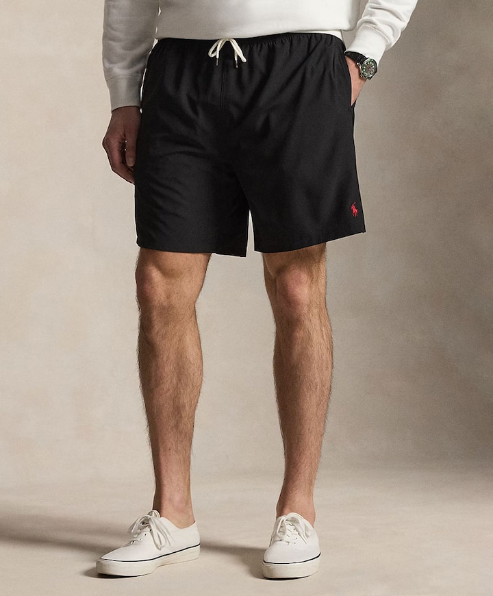 Woven Trunk Swim Bottom heren zwembroek zwart