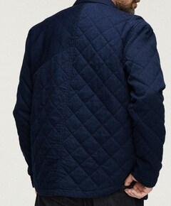 Heren overshirt blauw